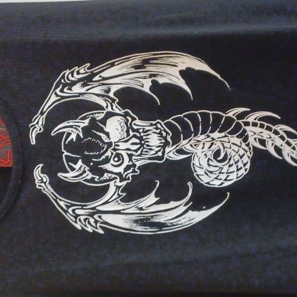 KILLSTAR RAYN N HELL 3X BLACK SHORT-SLEEVED TANK TOP GARGOYAL - Picture 10 of 11